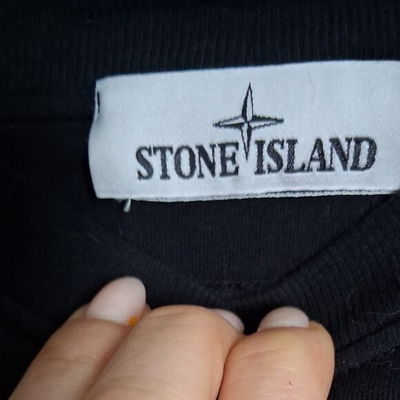 Stone Island Men’s Long Sleeve Cotton Shirt Black Compass Logo Sz 3xl - Picture 4 of 7